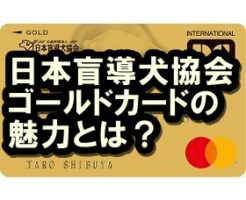 日本盲導犬協会カードゴールド